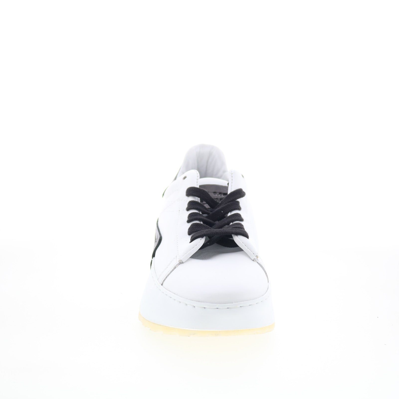 Hannie A87110-103-0002 Womens White Leather Lifestyle Sneakers Shoes
