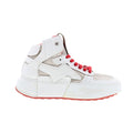 Haldon Womens White Leather Lifestyle Sneakers Shoes