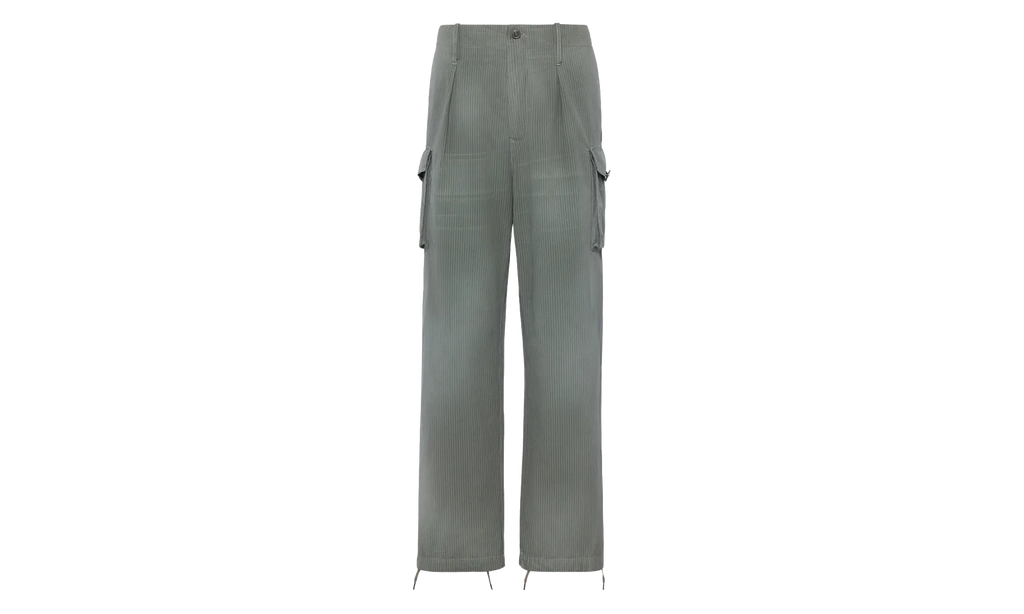 Cotton Blend Cargo Pants "Sage" S50KA0708M356851809