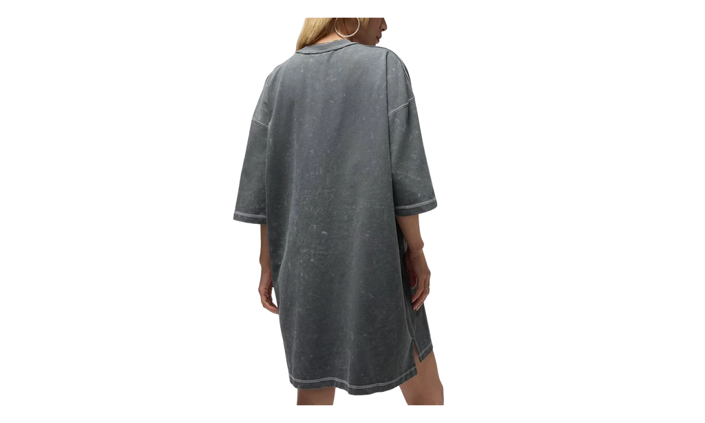 Jordan Flight T-Shirt Dress WMNS "Iron Grey / Light Smoke Grey /Sail" HQ9196 068