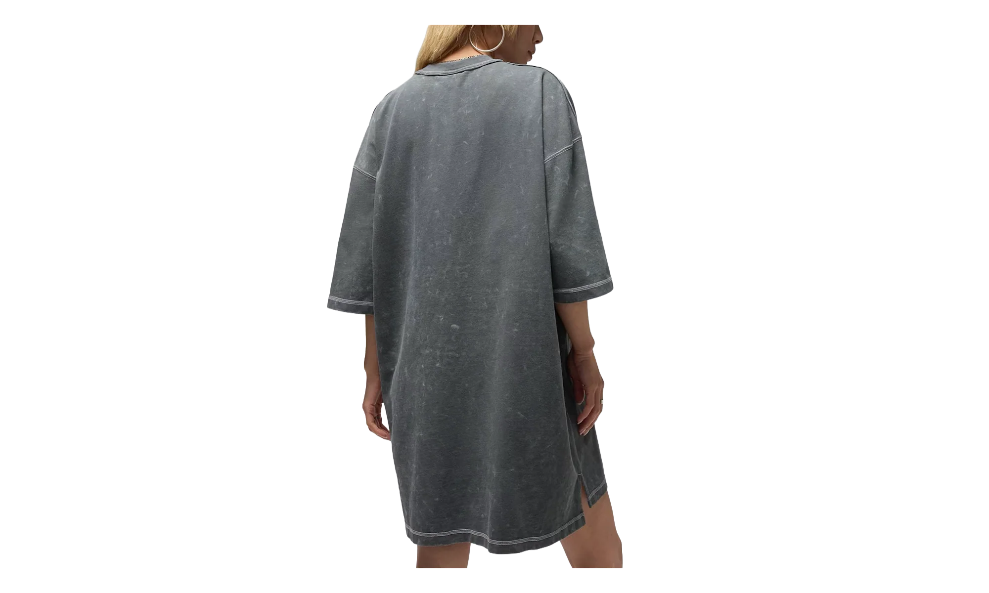 Jordan Flight T-Shirt Dress WMNS "Iron Grey / Light Smoke Grey /Sail" HQ9196 068