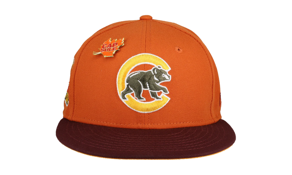 59FIFTY Chicago Cubs Fall Collection 2016 World Series Fitted Hat "Orange / Yellow" 123451290281
