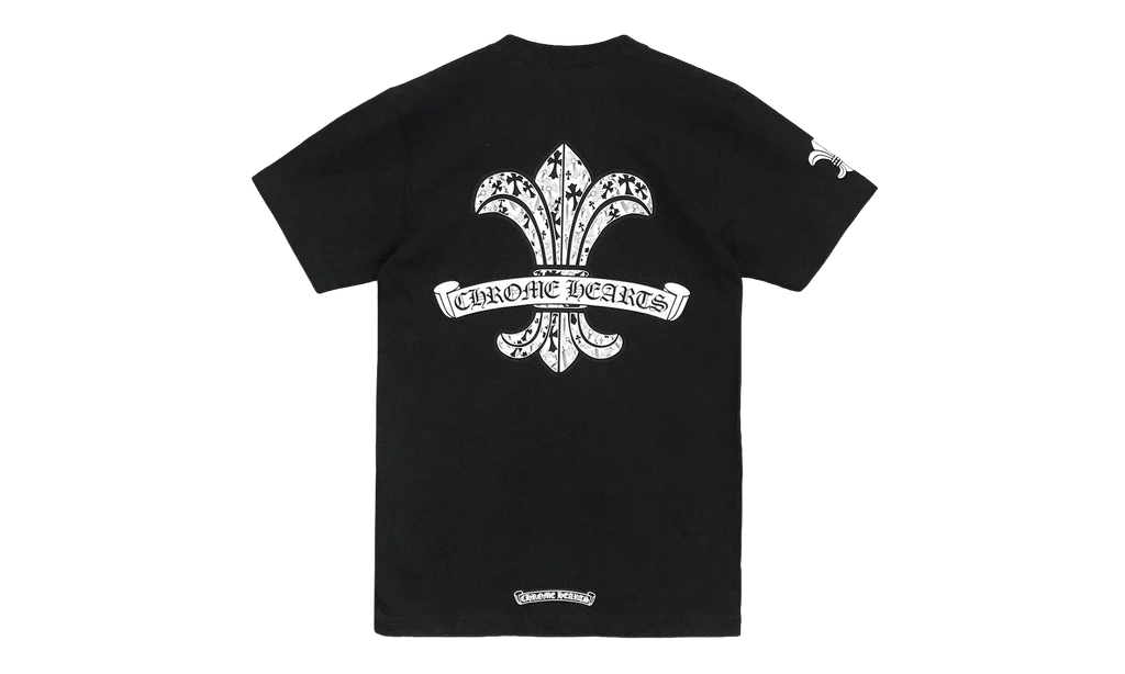 Fleur Scroll Logo Tee "Black" CHRM0763