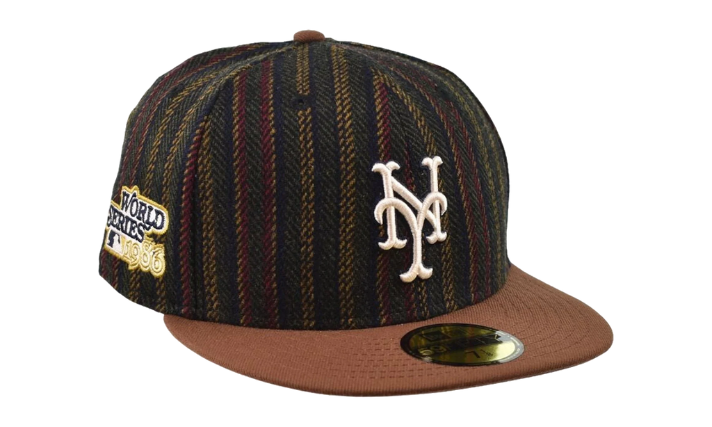 59FIFTY New York Mets Herringbone 2-Tone Fitted Hat "Brown" 60586699