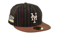 59FIFTY New York Mets Herringbone 2-Tone Fitted Hat "Brown" 60586699