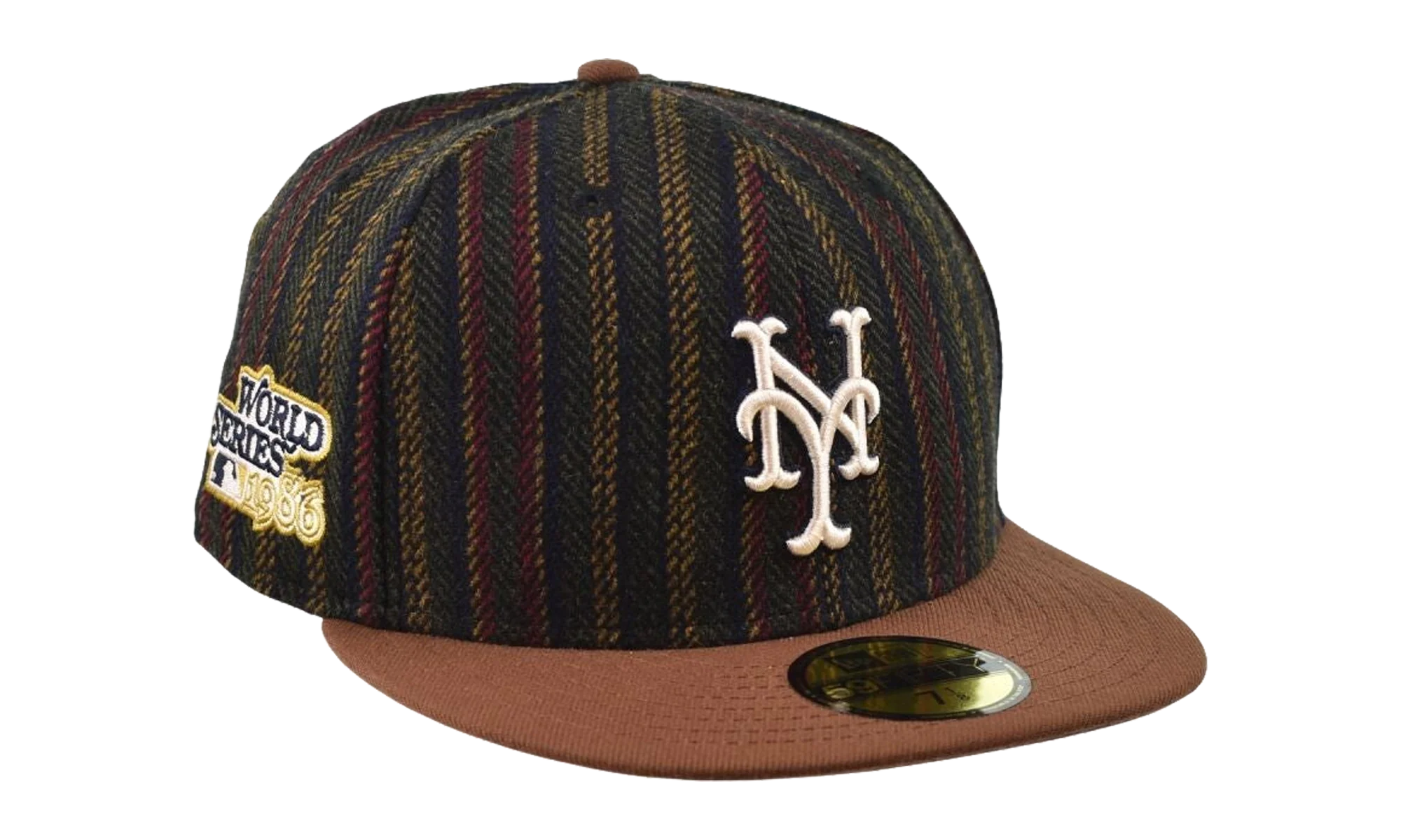 59FIFTY New York Mets Herringbone 2-Tone Fitted Hat "Brown" 60586699