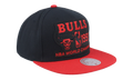 NBA Hardwood Classics 91 Champ Flipside Snapback Cap "Chicago Bulls - Black / Red" HS8714 CBUBKRD