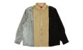 Colorblock Denim Button Down Shirt "Multi (Rainbow)" FF0SMS04AP TE741 769