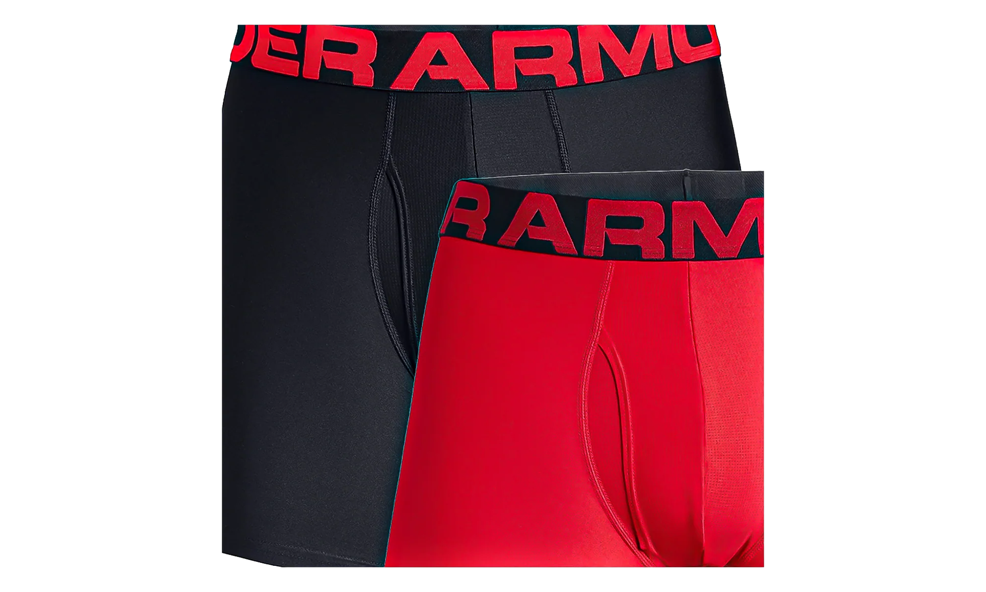 Tech 6" 2-Pack Boxerjock "Red / Black" 1327415 600