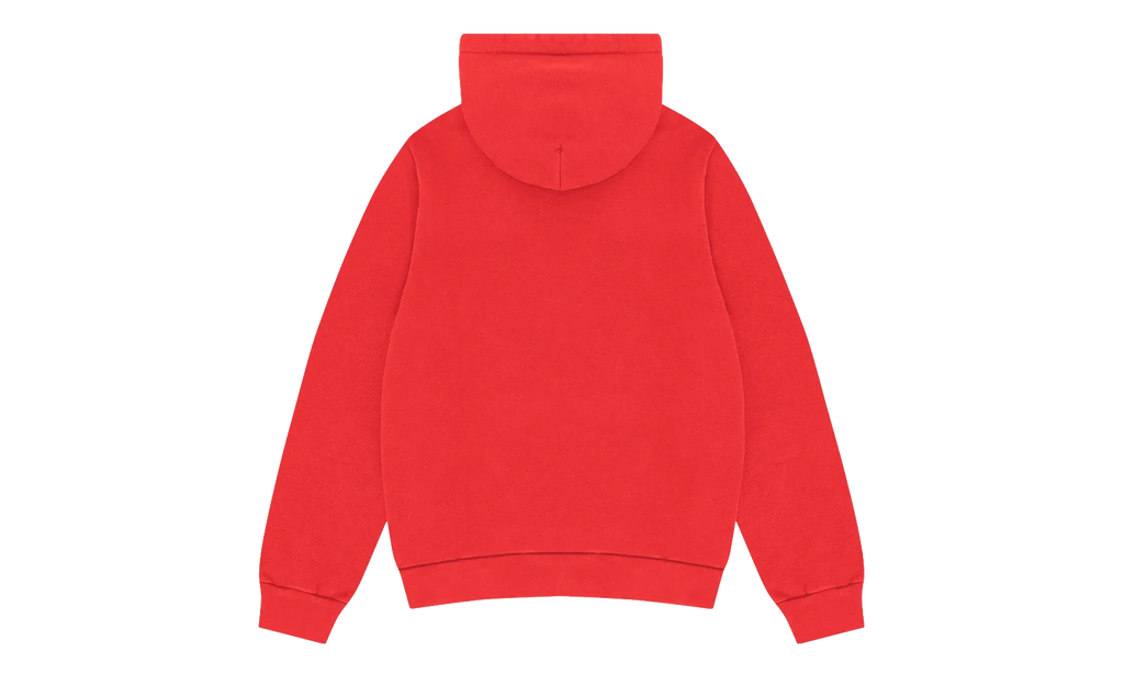 Embroidered Floral Logo Hoodie "Red" DT315