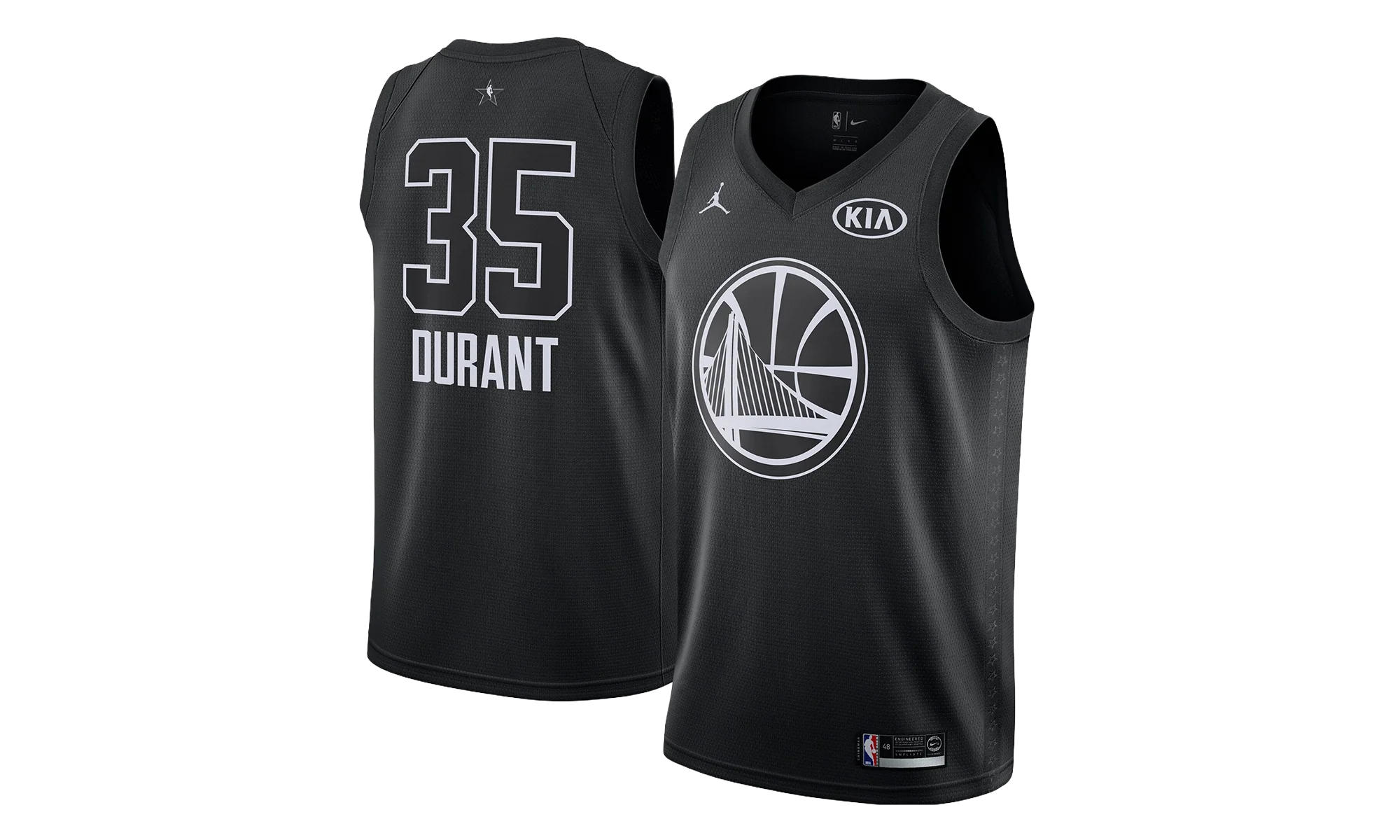 Air Jordan GS Warriors "2018 Allstar" Swingman Jersey GS "Duncan - Black" 9Z2B7BY3P DURANT