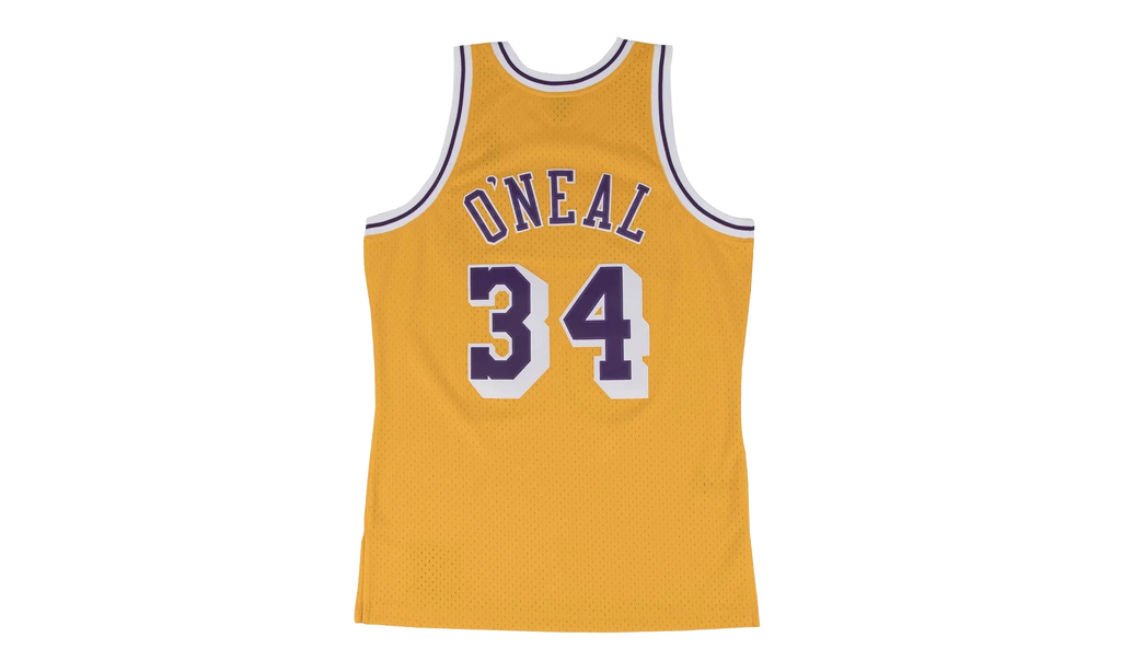 NBA Shaquille O’Neal Swingman Home Jersey "1996 Los Angeles Lakers - Gold" SMJYGS18177 LALLTGD96SON