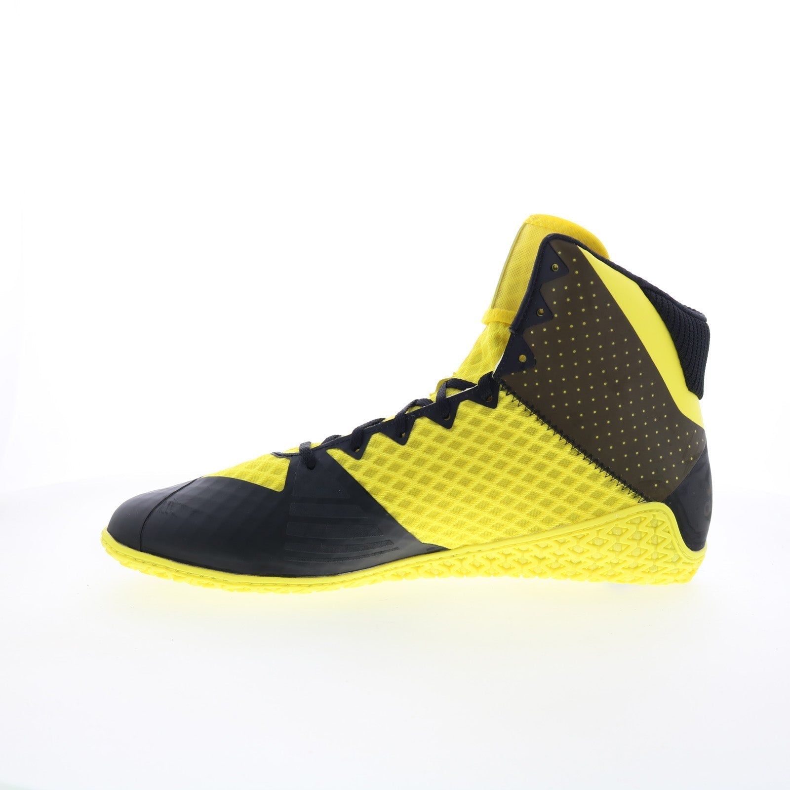 Mat Wizard 4 AC8708 Mens Yellow Mesh Athletic Wrestling Shoes