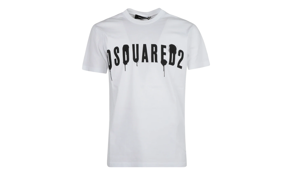 Spray Logo Print T-shirt "White" S71GD1282S22427100