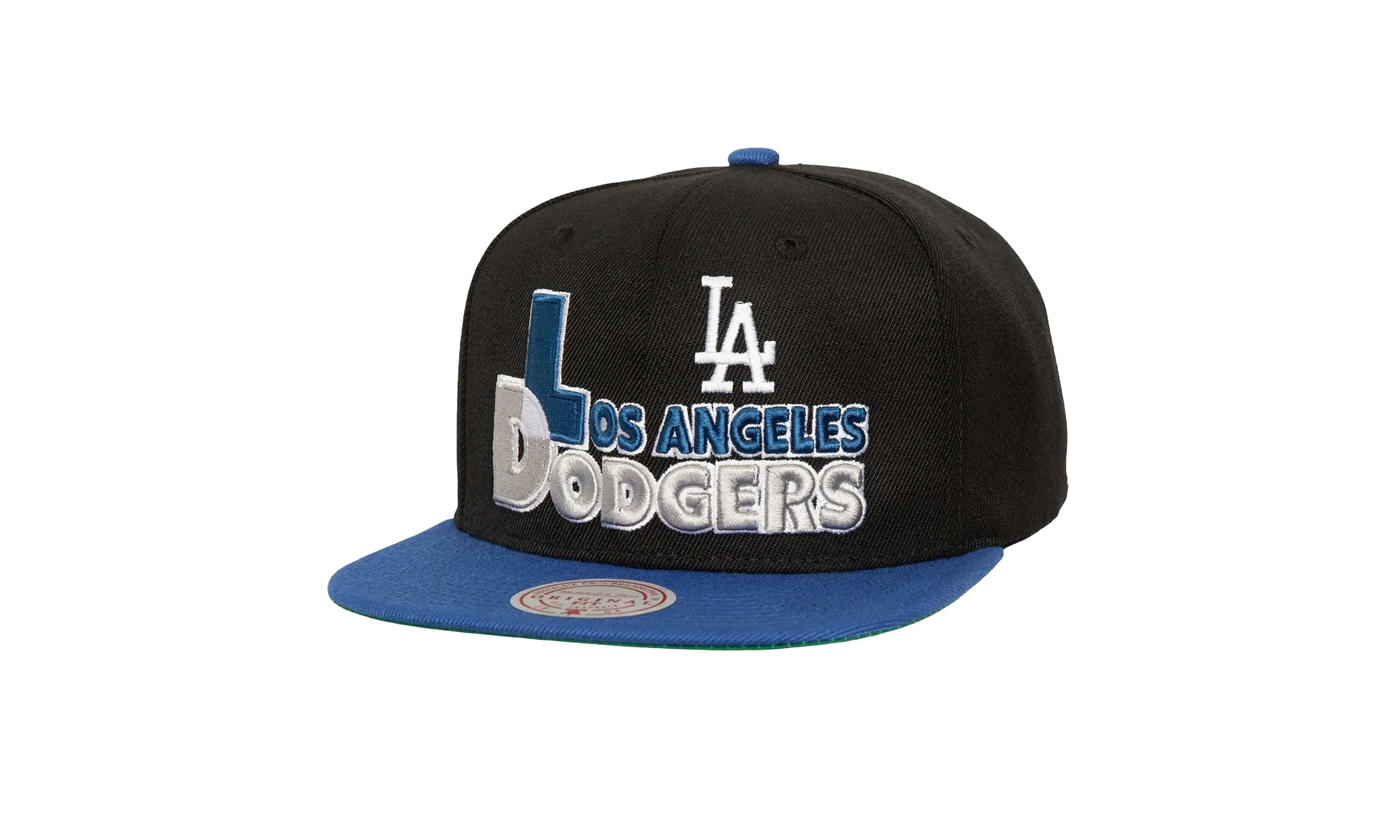 MLB Text Stack 1 Snapback Cap "Los Angeles Dodgers - Black" HS8525 LADBLCK