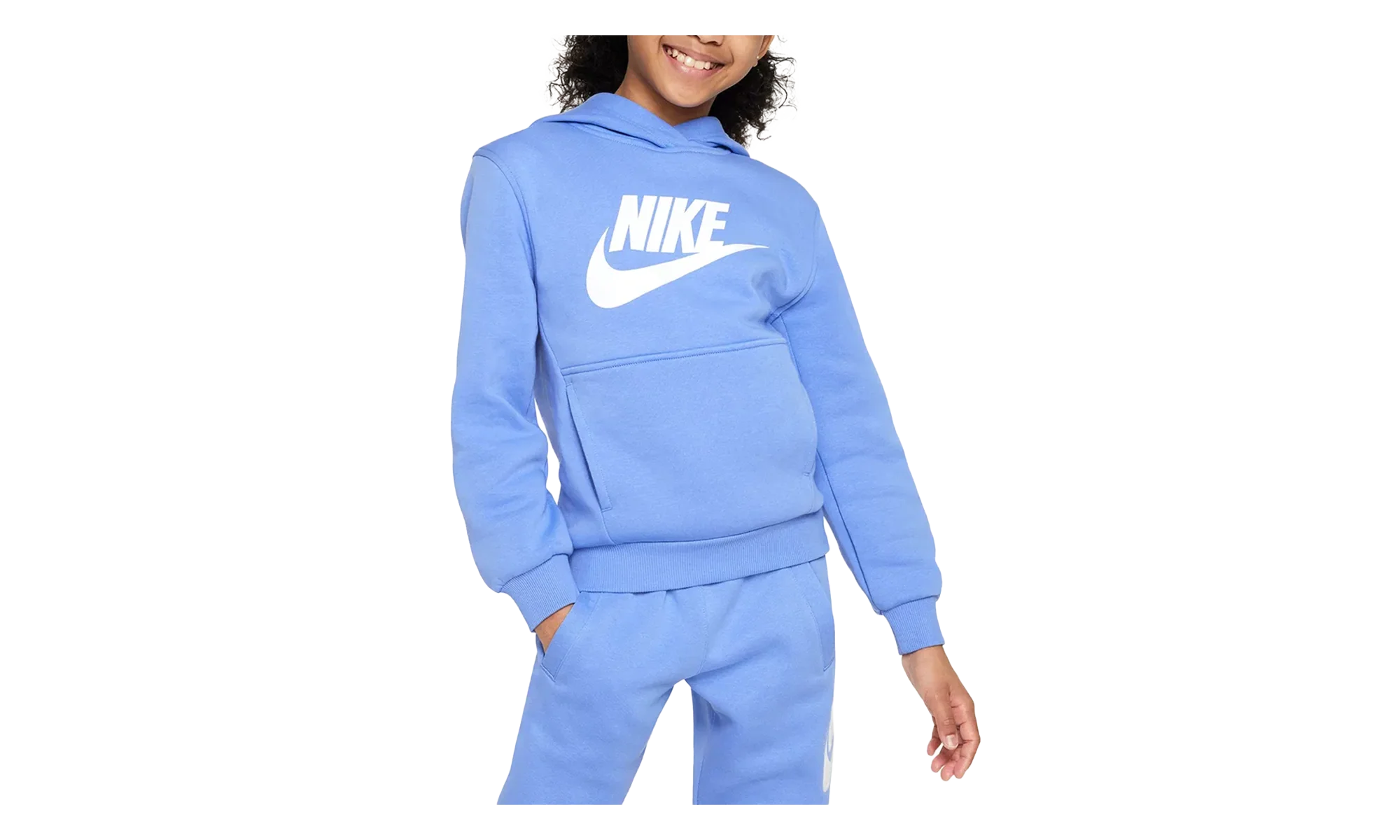 Sportswear Club Fleece Hoodie GS "Polar / White" FD2988 450