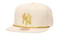 MLB Golden Ivory Snapback Cap "New York Yankees - Off White" HS9027 NYYOFWH