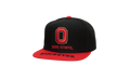 NCAA Logo Bill Snapback Cap "Ohio State Buckeyes - Black / Red" HHSS4533 OSTYYPPPBKRD