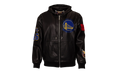 Lightweight Vegan Zip-Up Hooded Jacket "Golden State Warriors 1946" NBA 147BLKDE WAR