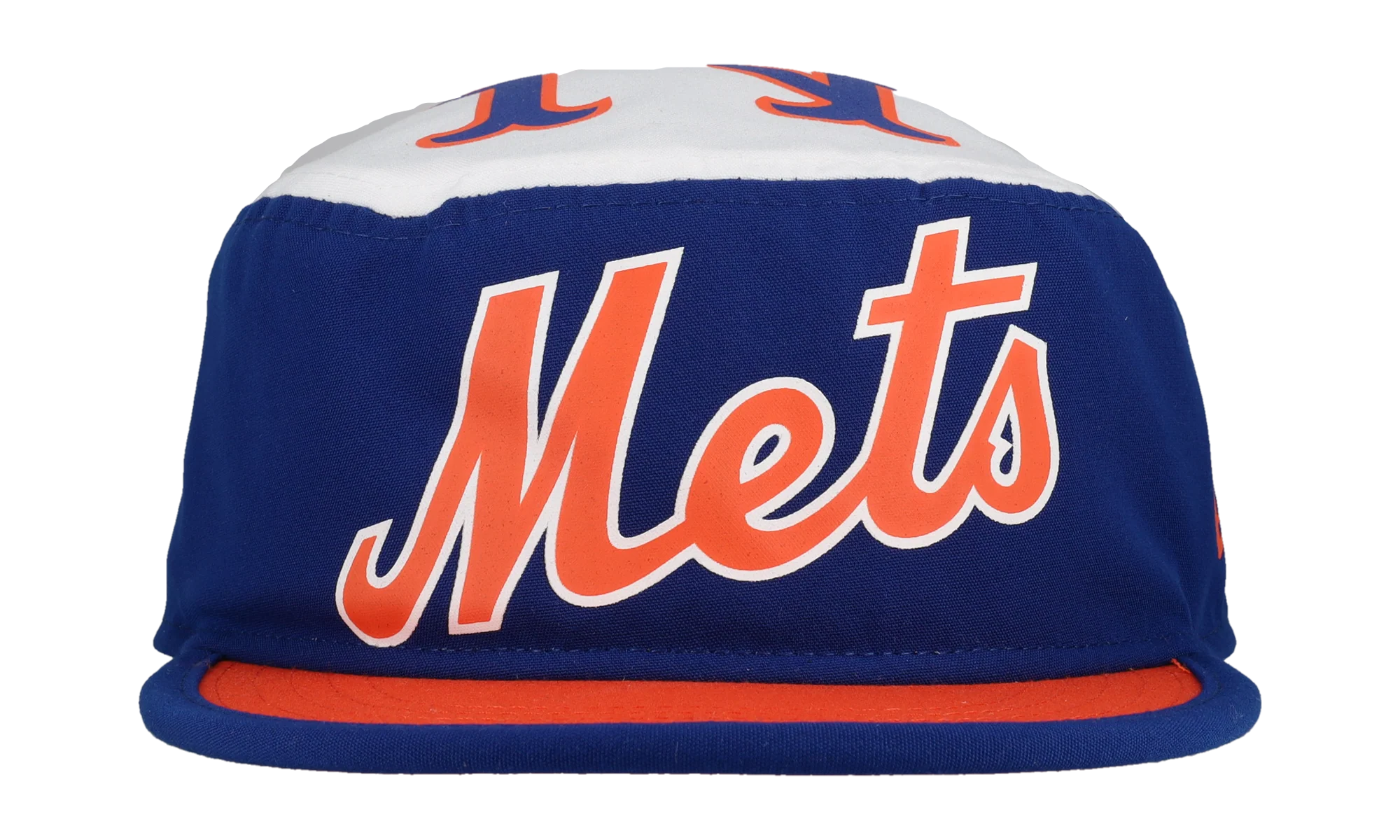 New York Mets Retro Painter Snapback Hat "Cursive Script - Royal Blue / Orange" 123451299657