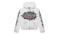Records Glitter Zip-Up "White" HSR203