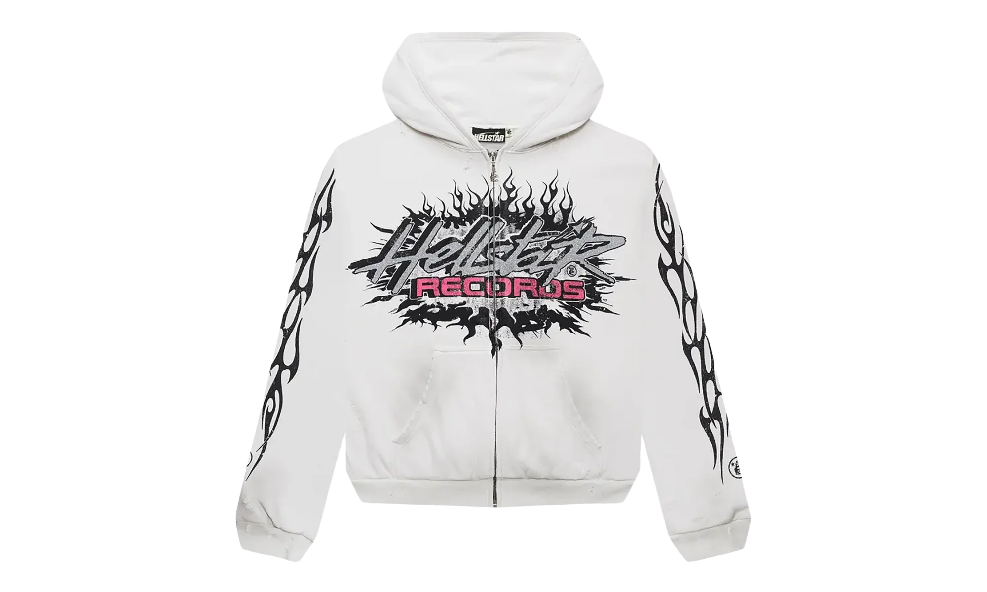 Records Glitter Zip-Up "White" HSR203