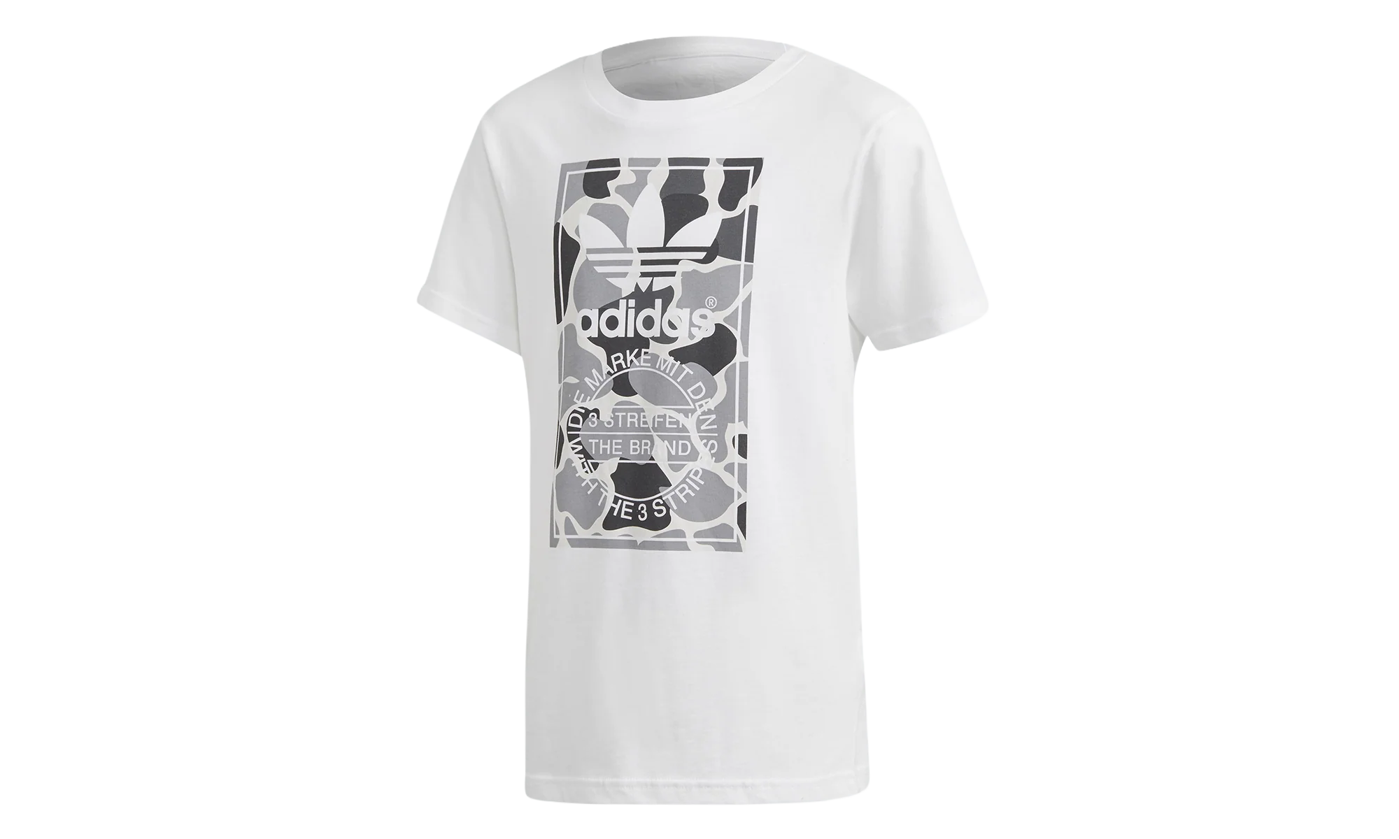 Camo Trefoil Tee GS "White / Multicolor" DH2708