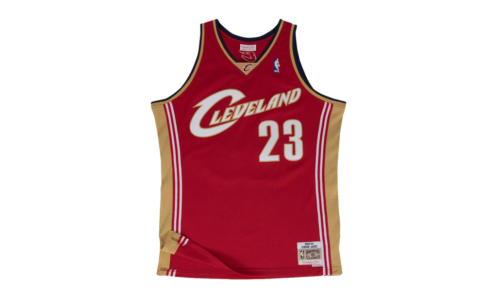NBA LeBron James Swingman Jersey "2003 Cleveland Cavaliers - Dark Red" SMJYGS18155 CCADKRD03LJA