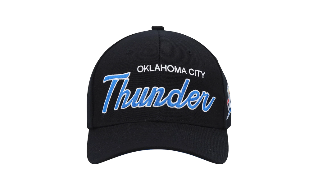 NBA Team Script 2.0 Stretch Snapback Cap "Oklahoma City Thunder - Black" HHSS3281 OCTYYPPPBLCK