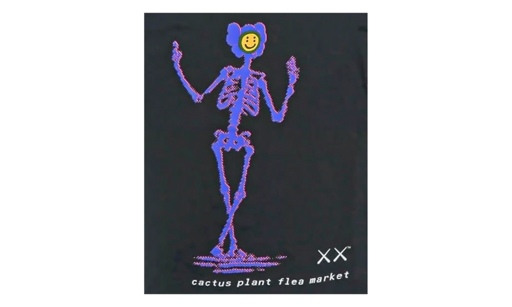 Kaws X Cactus Plant Flea Market Tee "Black" 2274 1FW210103XKS BLAC