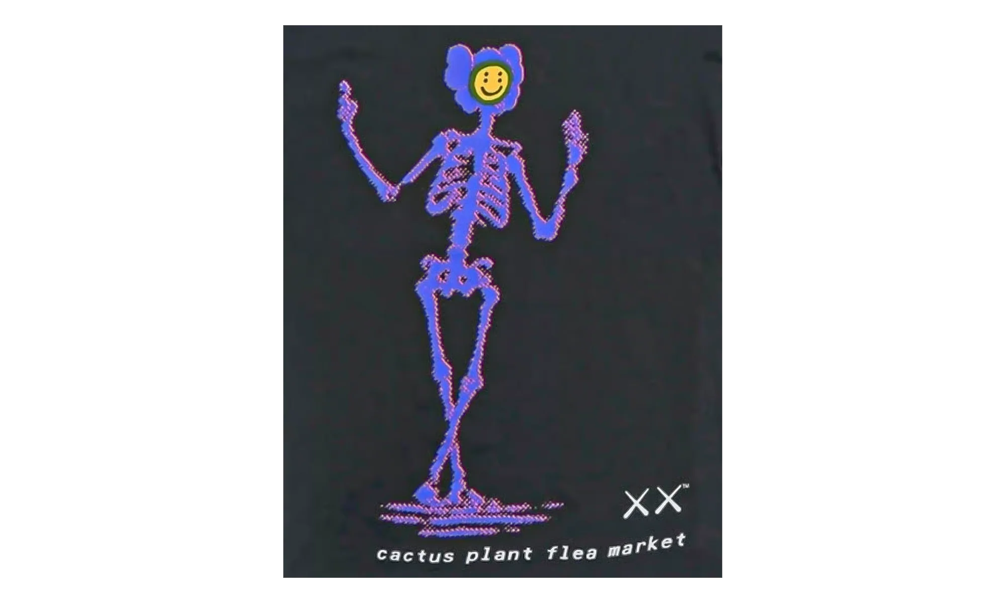 Kaws X Cactus Plant Flea Market Tee "Black" 2274 1FW210103XKS BLAC