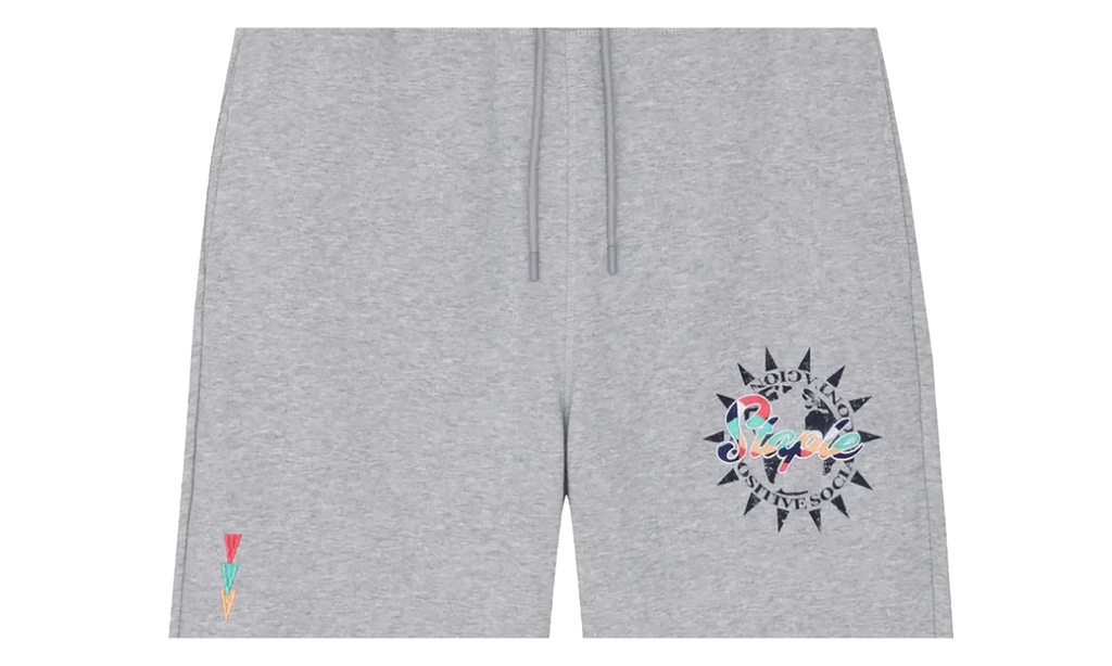 Shadyside Embroidered Sweatshort "Heather Grey" 9DE928A3