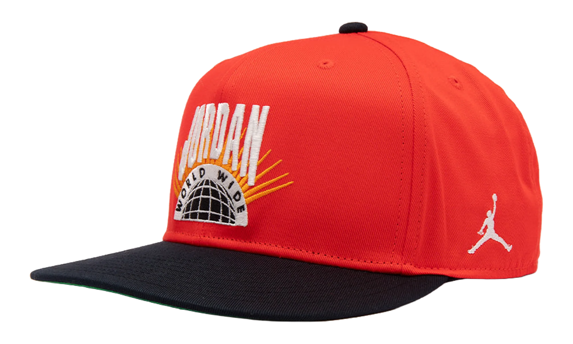 Jordan Essentials Pro Structured Flat Bill Hat "Chile Red / Kelly Green / Sail" IF3508 673