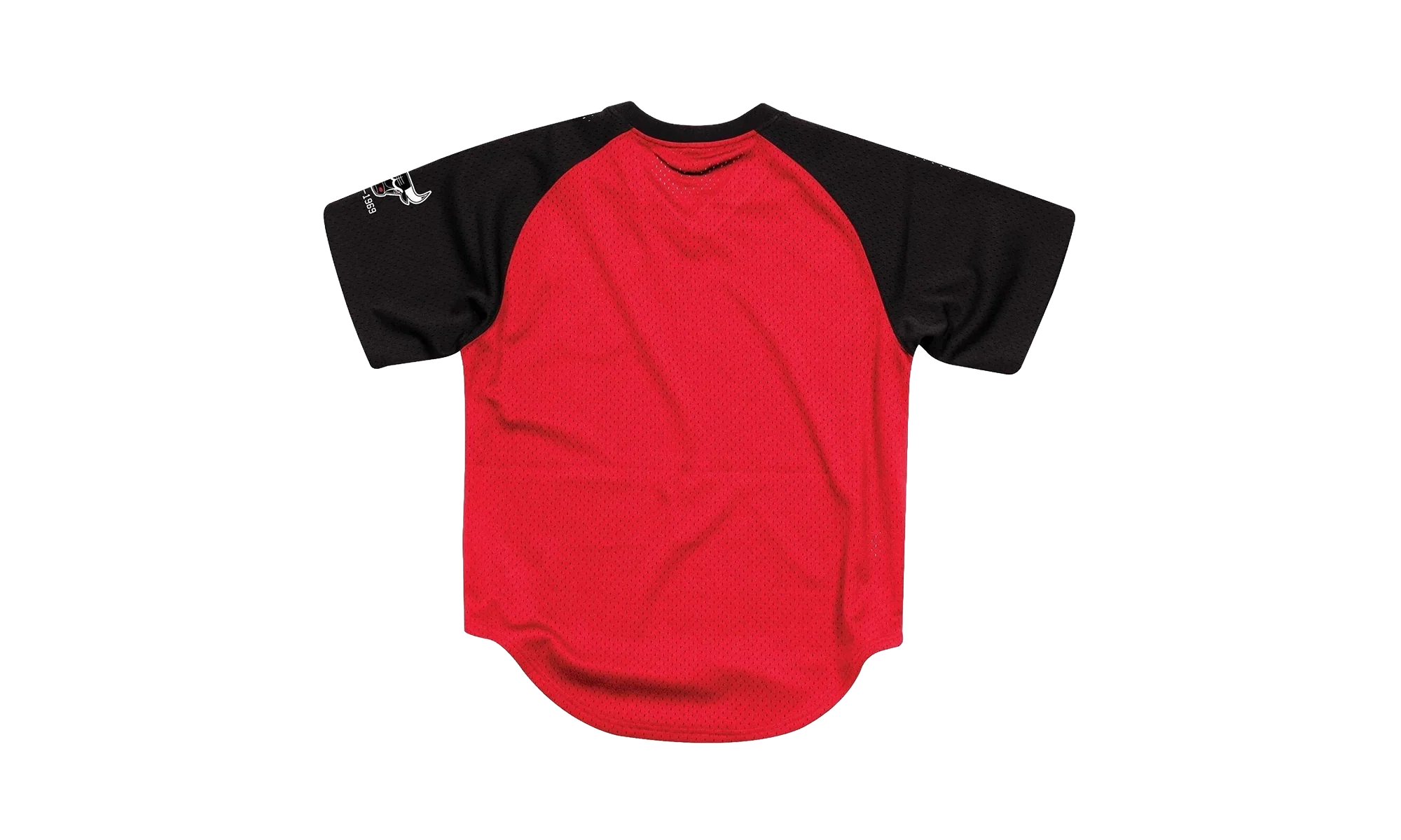 NBA Final Seconds Mesh V-Neck Shirt "Chicago Bulls - Red" BA87OQ CBU R FL3