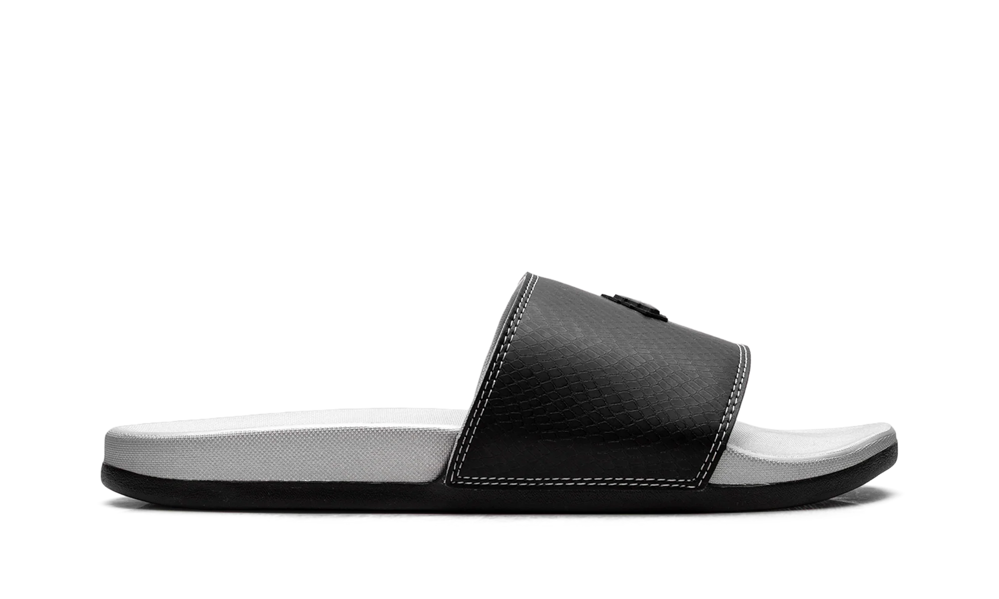 Adilette Comfort Slides "Core Black Silver Metallic" JQ2254