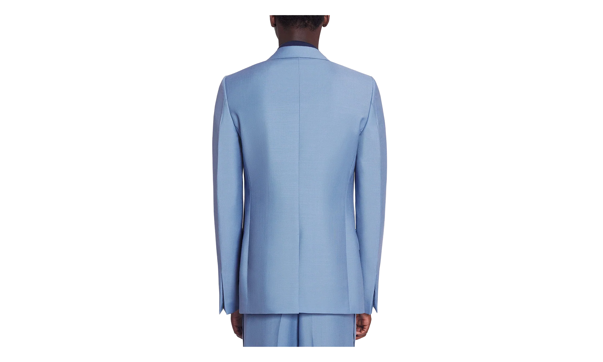 VIRGIN WOOL SINGLE-BREASTED JACKET "BLUE" RM JA0007 5858 P24 134