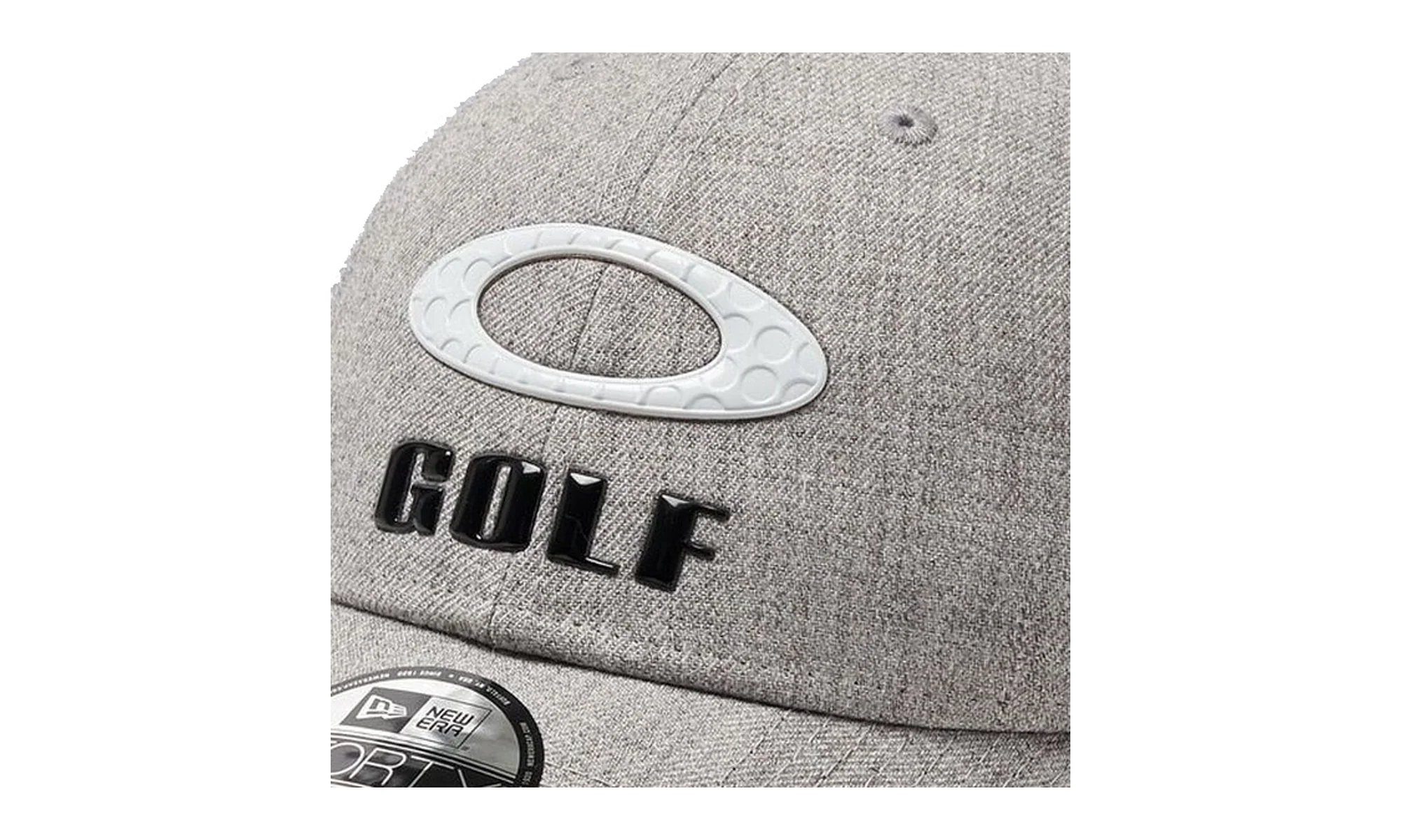 9FORTY OAKLEY x New Era Heather New Era Stripe Golf Snapback Hat "Athletic Heather Grey" 912145LDS 24G