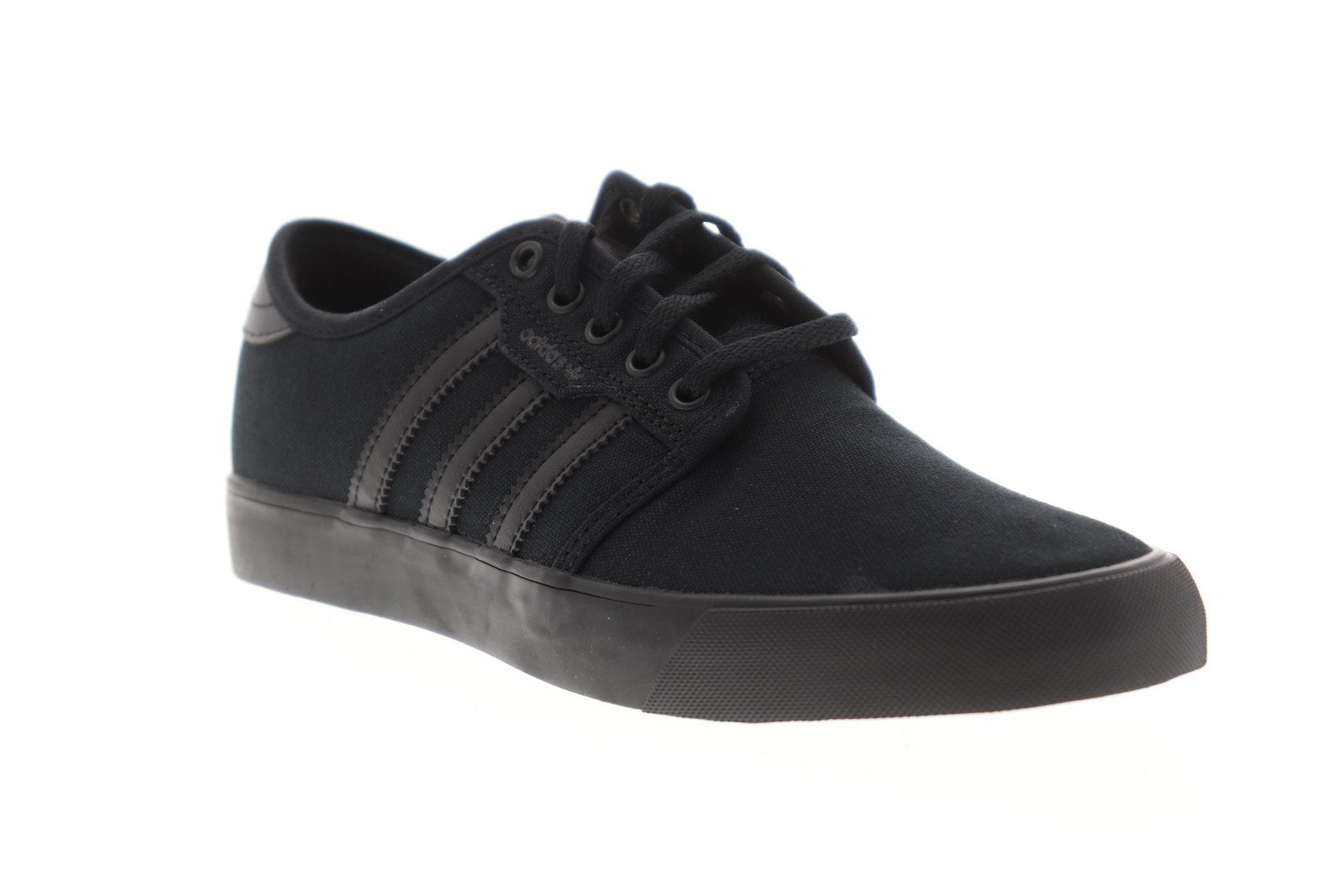 Seeley AQ8531 Mens Black Canvas Casual Low Top Lifestyle Sneakers Shoes