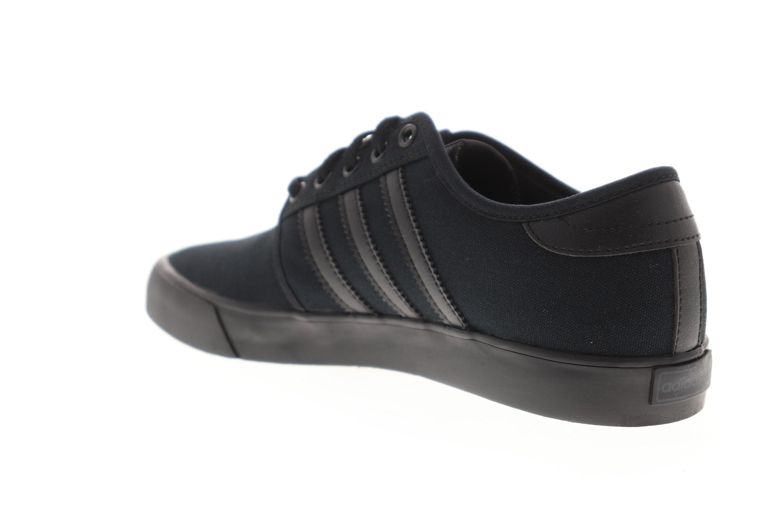 Seeley AQ8531 Mens Black Canvas Casual Low Top Lifestyle Sneakers Shoes