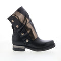 Atwell Womens Black Leather Zipper Casual Dress Boots