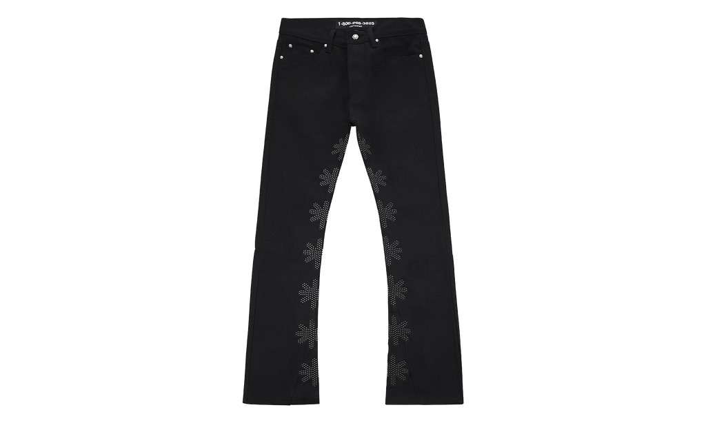 Studded Denim Pants "Black" LSDSB