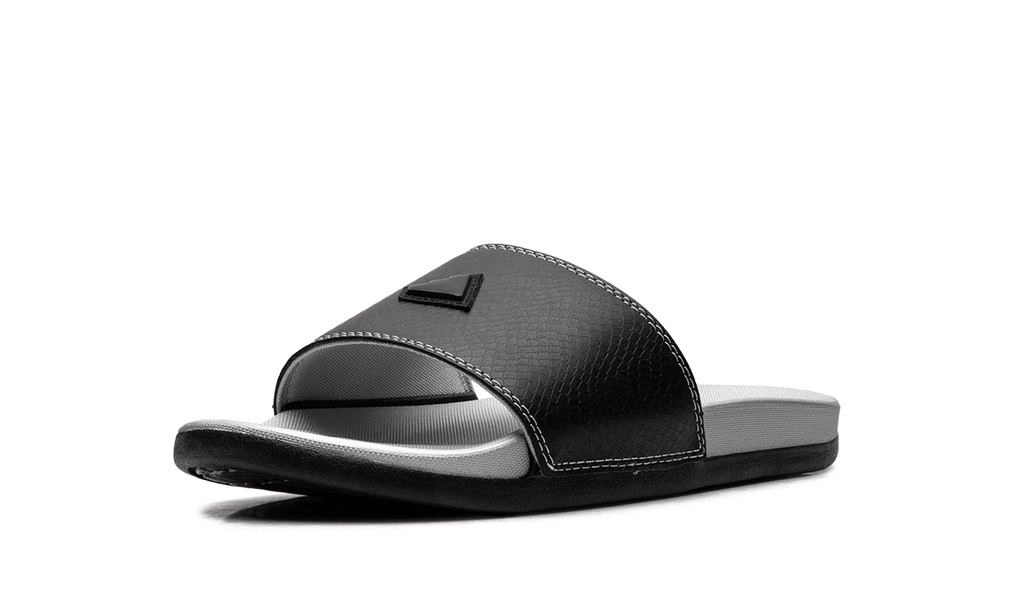 Adilette Comfort Slides "Core Black Silver Metallic" JQ2254