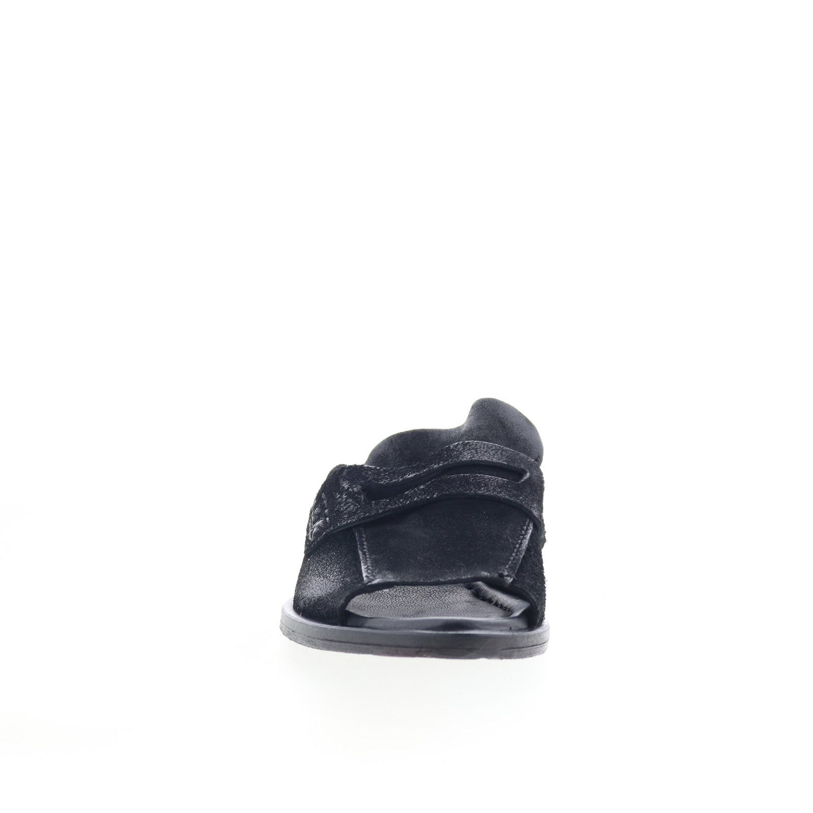 Gino B18003-201-6002 Womens Black Leather Mule Flats Shoes