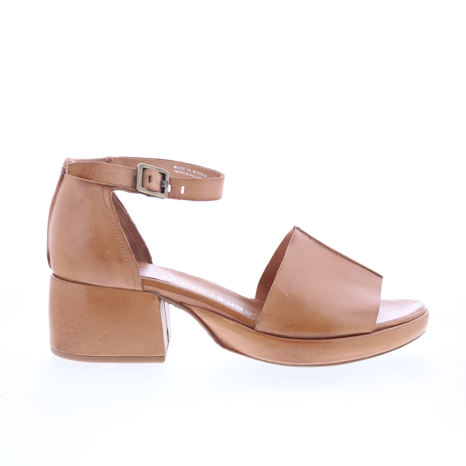 Crue B21003-101-6020 Womens Brown Leather Heeled Sandals Shoes