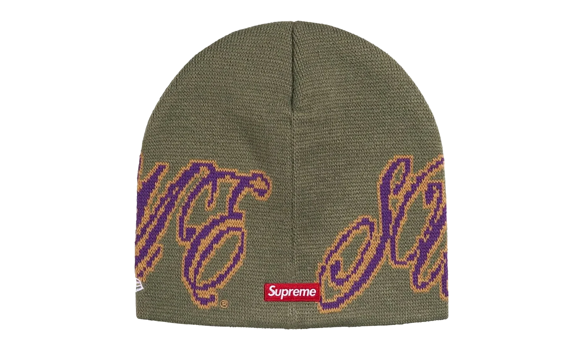 New Era Cursive Beanie "SS26 - Olive" SU27255