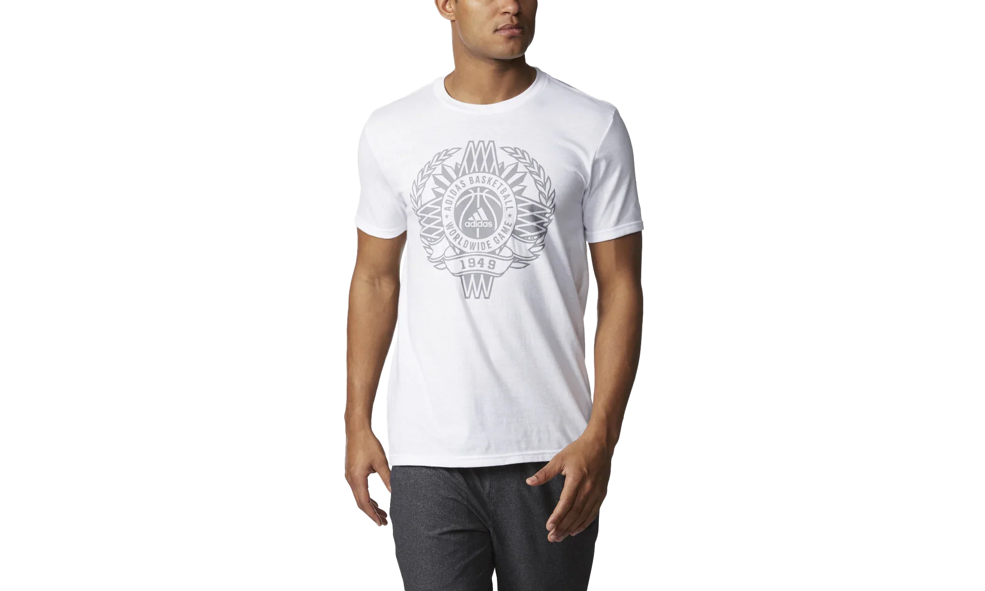 Global Game Short Sleeve T-Shirt "White / Grey" BP7753