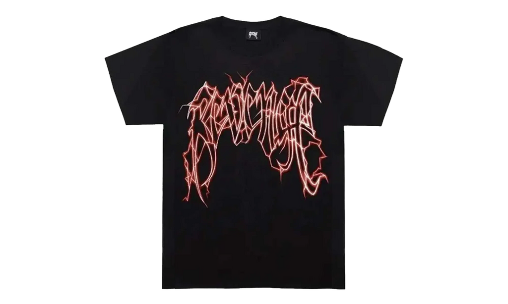 Lightning Arch Logo T-Shirt "Black / Red" 04D102FA