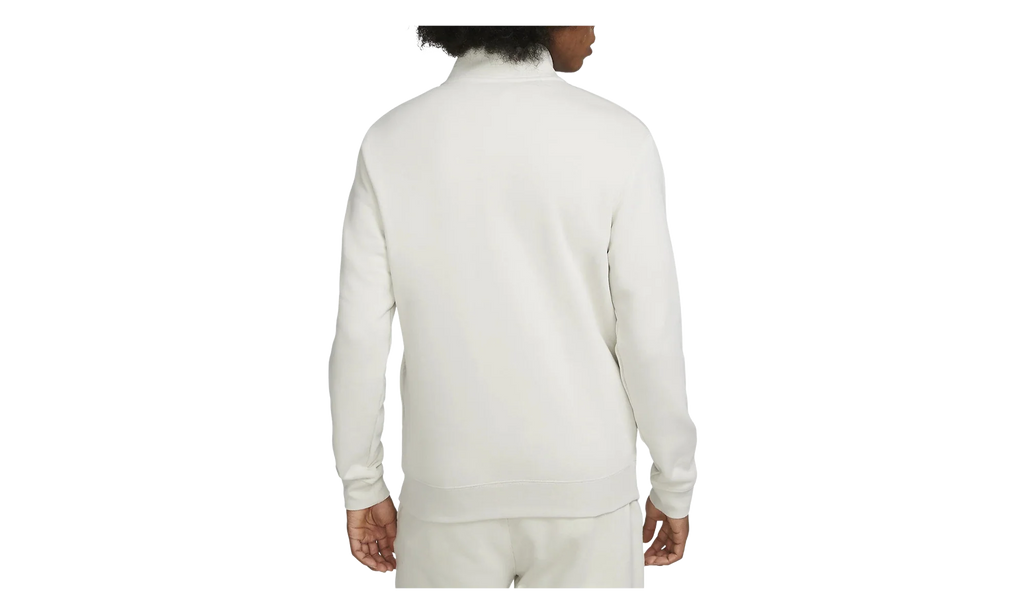 Sportswear Club Brushed-back 1/2 Zip Pullover "Light Bone / White" DD4732 073