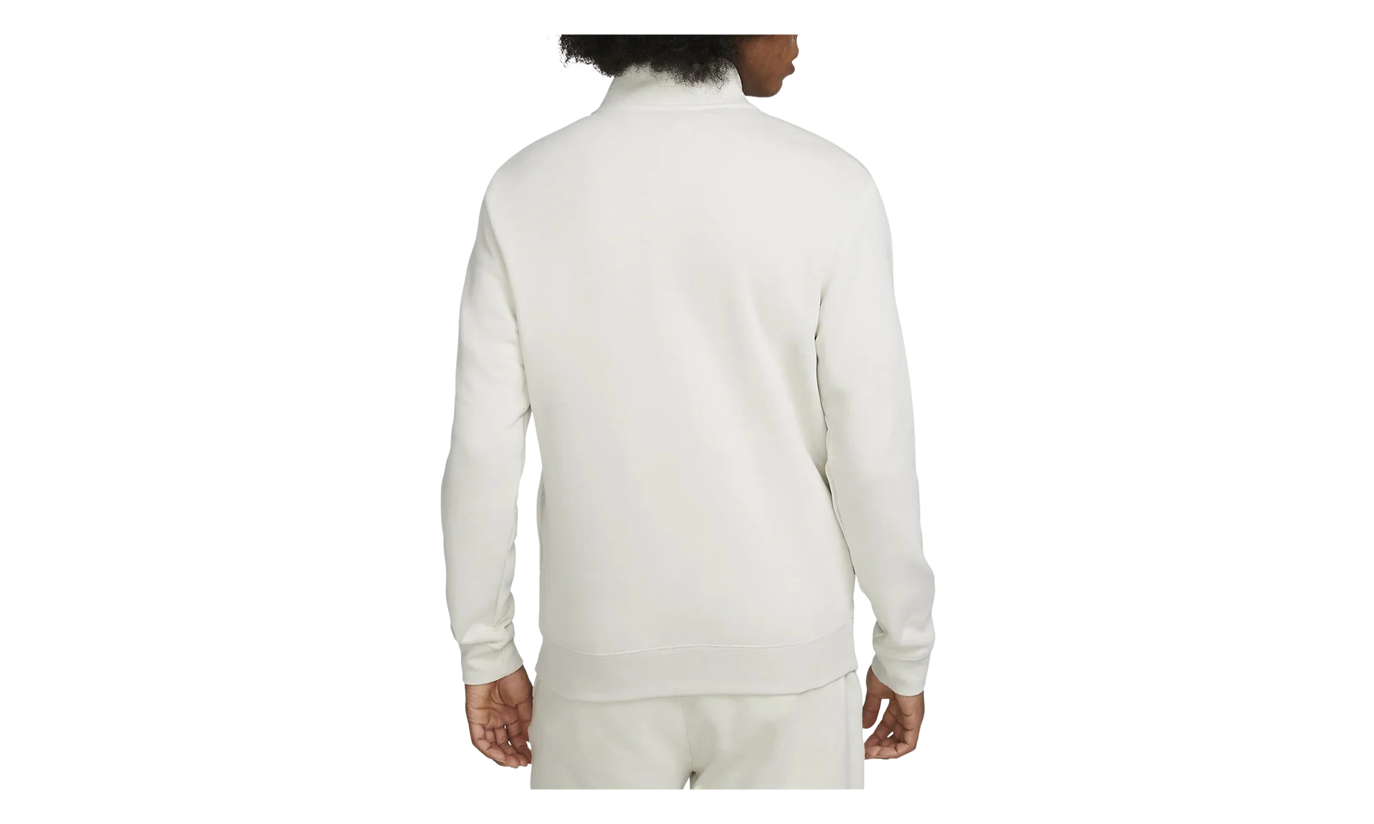 Sportswear Club Brushed-back 1/2 Zip Pullover "Light Bone / White" DD4732 073