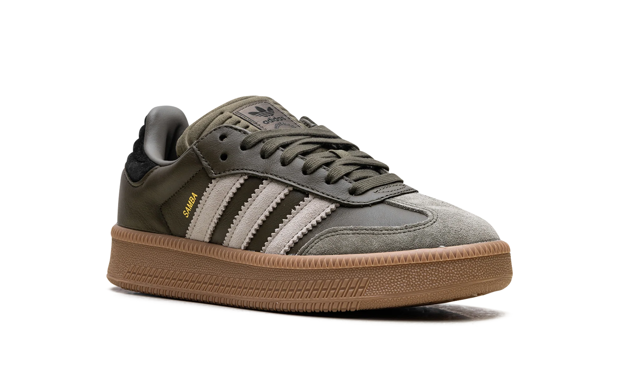 Samba XLG "Olive Strata Wonder Beige Gold Metallic" JQ2387